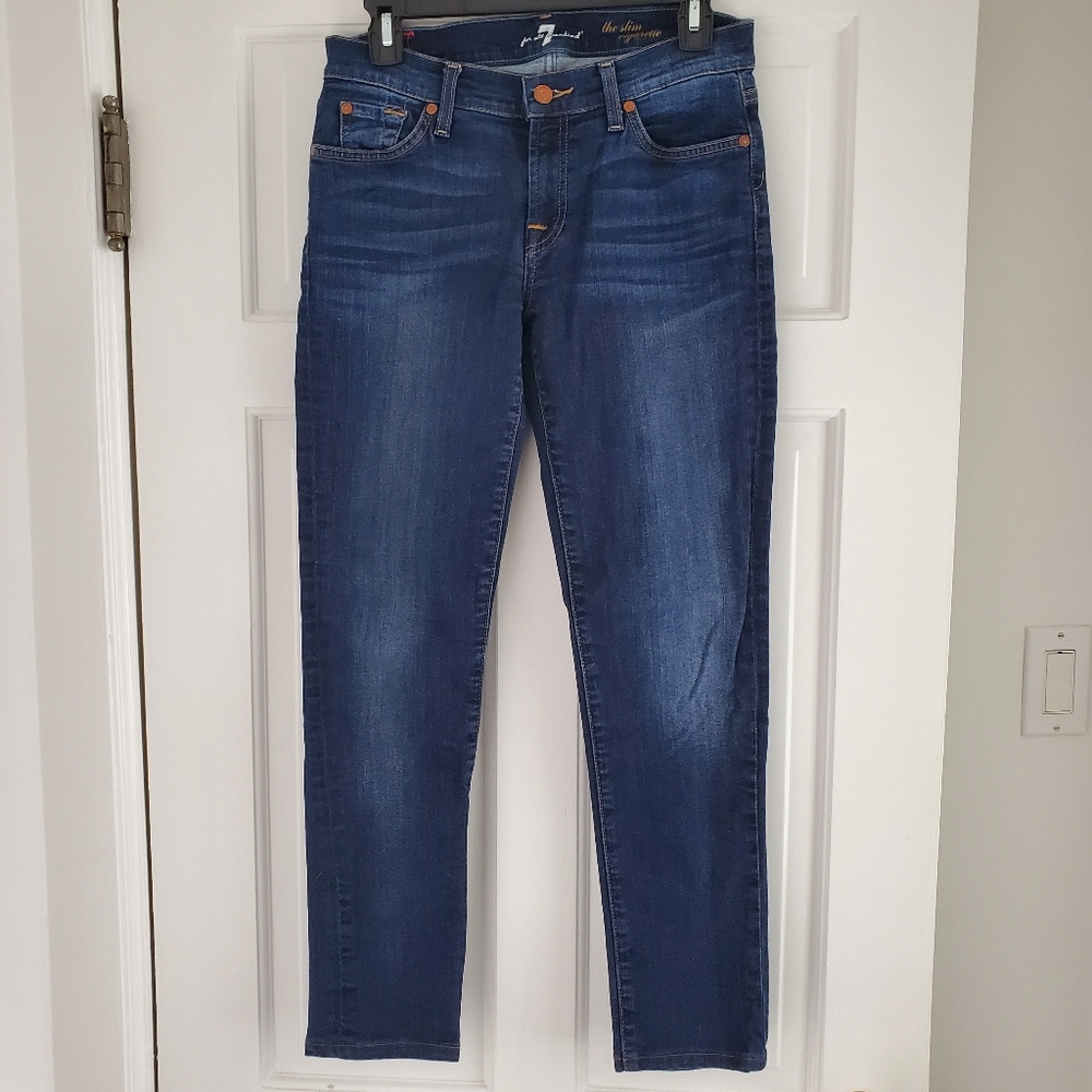 7 FOR ALL MANKIND, "the slim cigarette" Jeans - 28